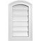 Ekena Millwork Arch Top Surface Mount PVC Gable Vent: Non-Functional, w/2"W x 1-1/2"P Brickmould Frame, 12"W x 18"H GVPAR12X1802SN - alternate 1